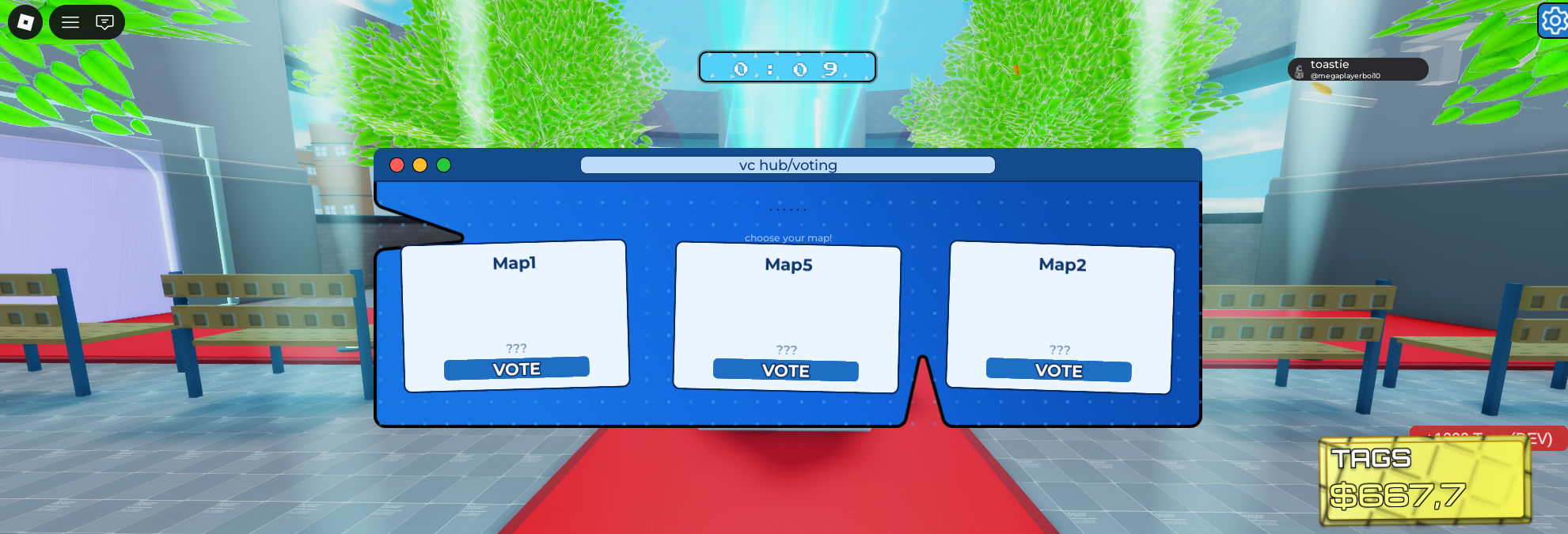 Advanced Roblox voting system GUI with custom controls